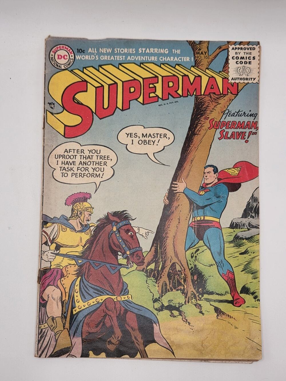Superman #105 (1956 DC Comics), Superman Slave, Great Condition!